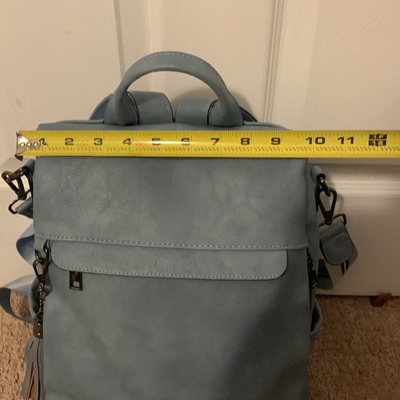 Blue Backpack/ Shoulder Bag - Picture 3 of 9